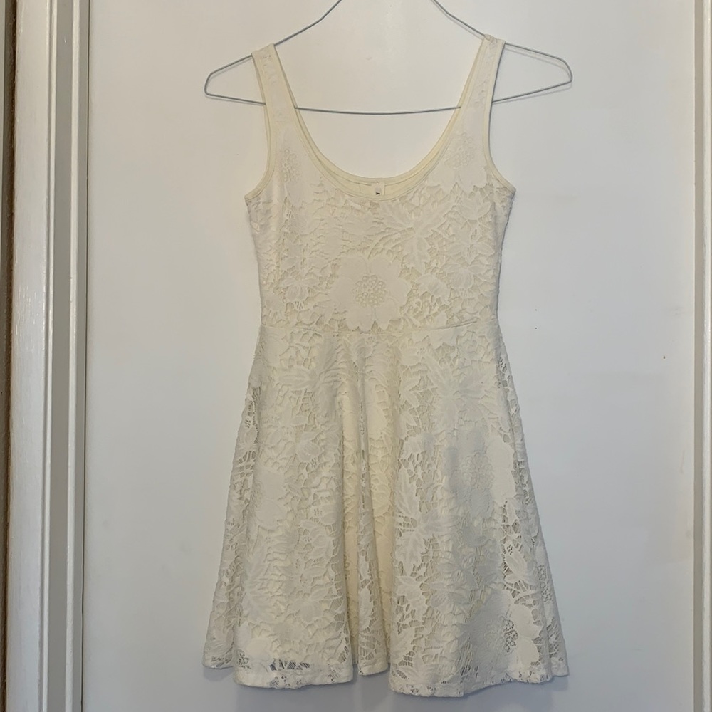 White mini dress